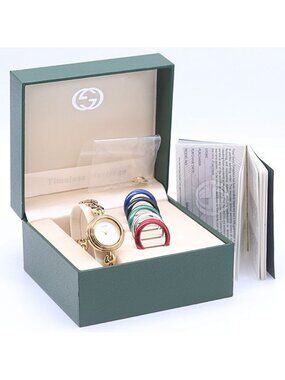 Gucci Change Bezel 11 12.2 Quartz White Dial